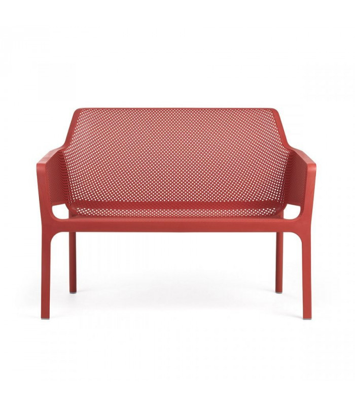 CANAPE 2 PLACES NET BENCH CORAIL AMOBIS dans TRANSAT ET CHAISE LONGUE