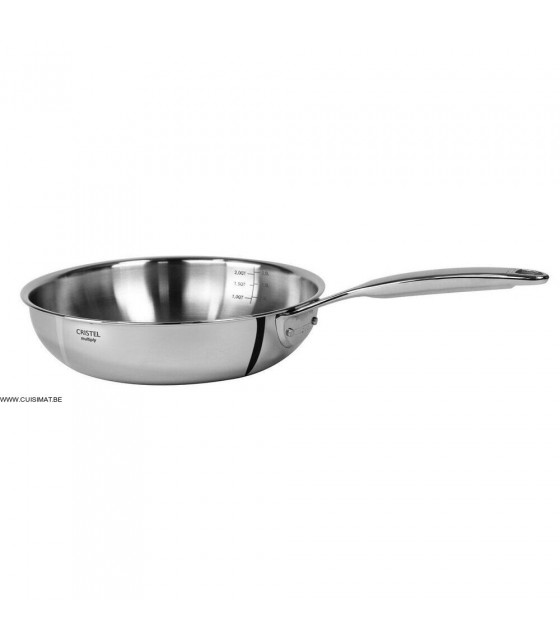 POELE INOX Ø24CM CRISTEL dans POELES CRISTEL