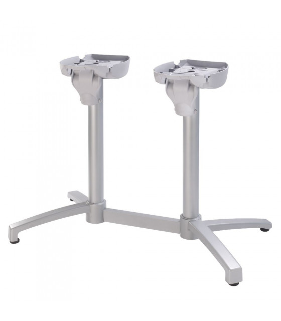 PIED DOUBLE X-ONE GRIS AMOBIS dans TABLE EN KIT CUISIMAT-AMOBIS