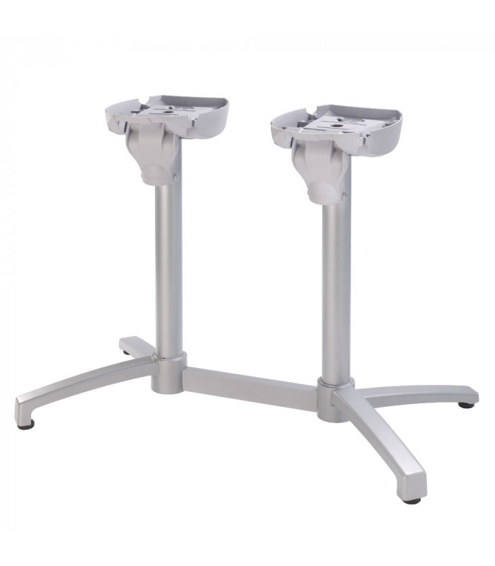 PIED DOUBLE X-ONE GRIS AMOBIS dans TABLE EN KIT CUISIMAT-AMOBIS