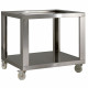 SUPPORT EN ACIER SIMILI INOX 1 X GL935DBB AVEC ROUES, 2 AVEC FREINS DIAMOND