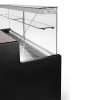 COMPTOIR VITRINE REFRIGERE VITRE DROITE 90° AVEC RESERVE - NOIR 200CM DIAMOND dans COMPTOIR