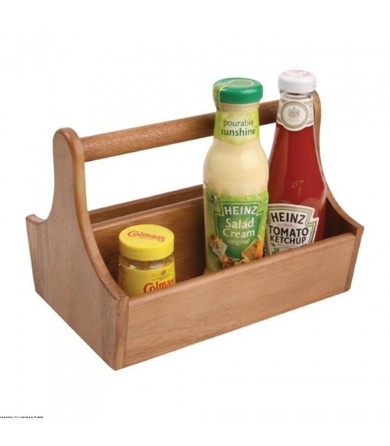 PANIER A CONDIMENTS ACACIA TG dans BOIS