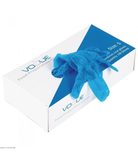 EOL  GANTS EN VINYL BLEUS TAILLE S 100 PIECES dans GANTS