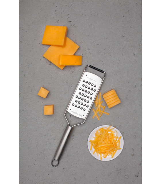 "EOL" MICROPLANE RAPE PROFESSIONAL TRES GROS GRAIN INOX dans MICROPLANE