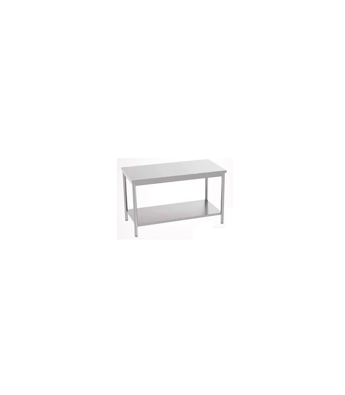 TABLE CENTRALE 1000X600X850/900 AVEC ETAGERE BASSE EN KIT CUISIMAT dans TABLES INOX