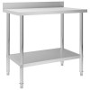 TABLE EN KIT 1000X600 AVEC SOUS-TABLETTE + DOSSERET dans TABLES INOX