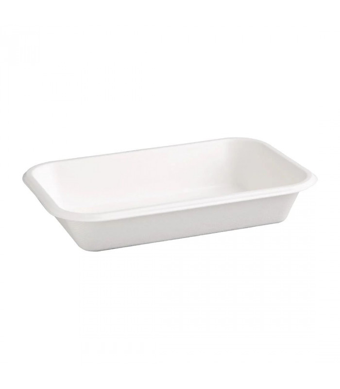 BARQUETTES COMPOSTABLES EN BAGASSE 680ML LOT DE 50 dans EMBALLAGE EN CARTON ET PAPIER