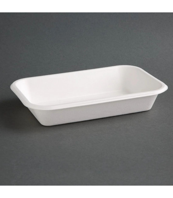 BARQUETTES COMPOSTABLES EN BAGASSE 680ML LOT DE 50 dans EMBALLAGE EN CARTON ET PAPIER