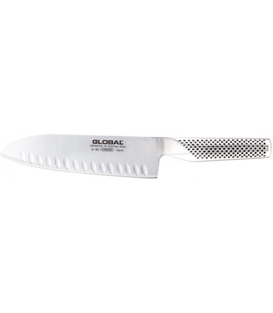 COUTEAU SANTOKU 18 CM GLOBAL G80 dans GLOBAL