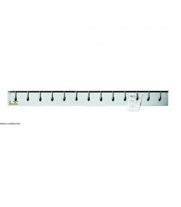 Pince Porte-fiches Inox 62.5 Cm - 8 Ressorts, Pour Cuisine Pro Ou Organisation Bureau