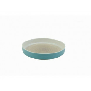 ASSIETTE CREUSE BEIGE-BLEU Ø180MM SPRING dans VAISSELLE