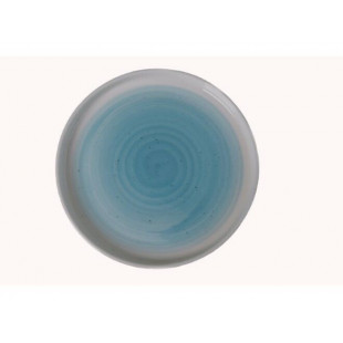 SPRING ASSIETTE PLATE BLEU/BEIGE 210MM dans VAISSELLE