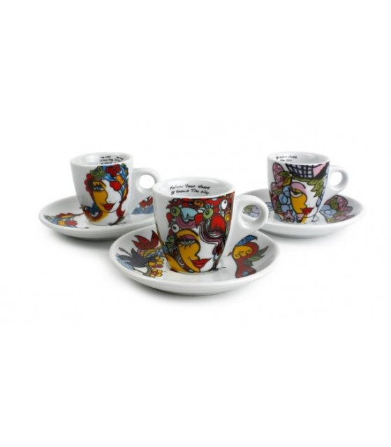TASSE 0.16L+SOUCOUPE SET/6 JOSIEN BROEREN dans VAISSELLE