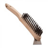 BROSSE METALLIQUE MANCHE EN BOIS dans USTENSILES POUR PIZZA