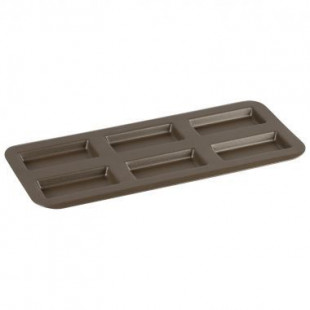 PLAQUE A FINANCIERS - 6 FINANCIERS - ANTIADHERENT - 380X180MM GOBEL dans MOULES PATISSERIES