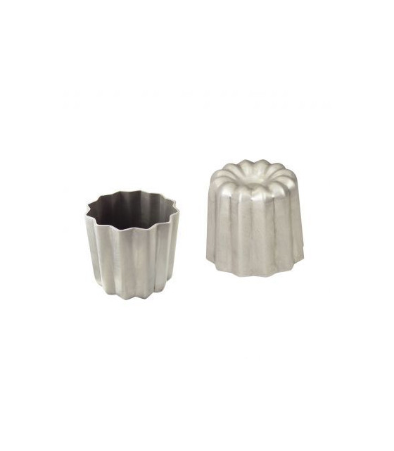 CANNELE BORDELAIS - ALUMINIUM REVETU ANTIADHERENT - 55X50MM GOBEL dans MOULES PATISSERIES