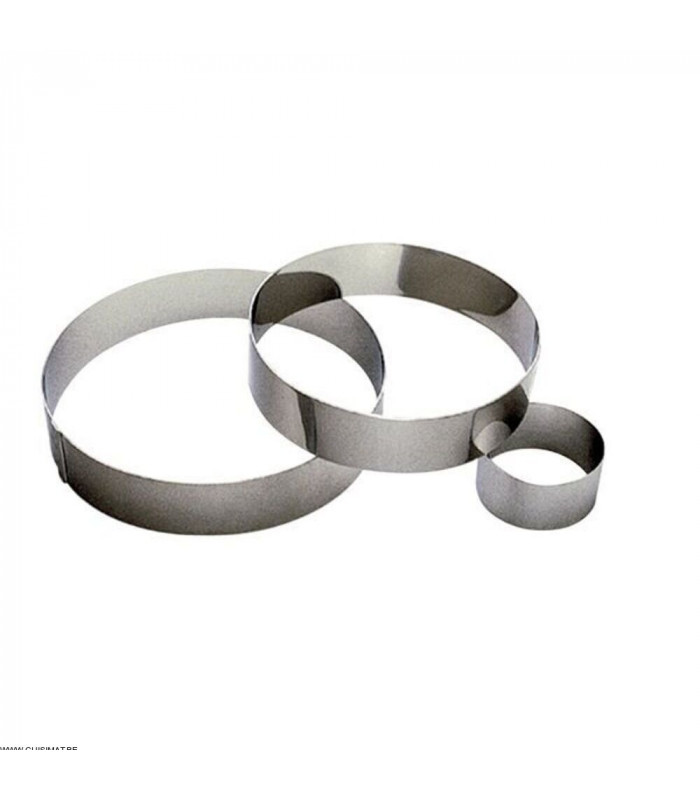 CERCLE A MOUSSE INOX Ø12X4.5CM GOBEL dans BOITES A DECOUPOIRS