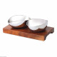 EOL  PLATEAU DE SERVICE DUO DISH EN BOIS