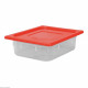 BOITE A ALIMENTS ROUGE GN1/2 CATERCHEF