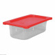 BOITE A ALIMENTS ROUGE GN1/3 CATERCHEF