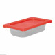 BOITE A ALIMENTS ROUGE GN1/4 CATERCHEF