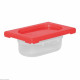 BOITE A ALIMENTS ROUGE GN1/9 CATERCHEF