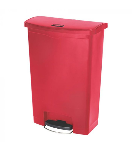 POUBELLE A PEDALE 87LT ROUGE FG614600RED RUBBERMAID dans POUBELLES