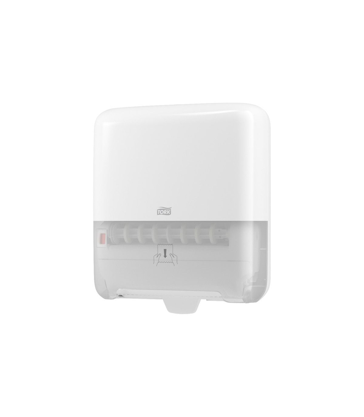 DISTRIBUTEUR ESSUIE-MAINS 551000 H1 BLANC TORK MATIC dans DISTRIBUTEURS