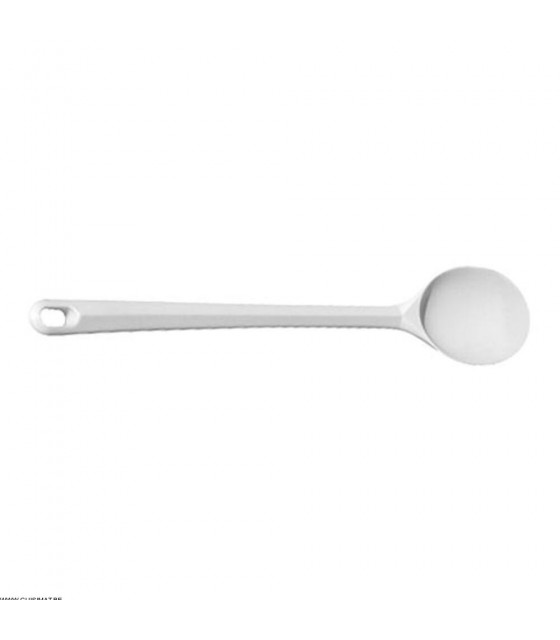 SPATULE CUILLERE PLASTIQUE BLANCHE HAUTE TEMPERATURE 30CM dans SPATULES