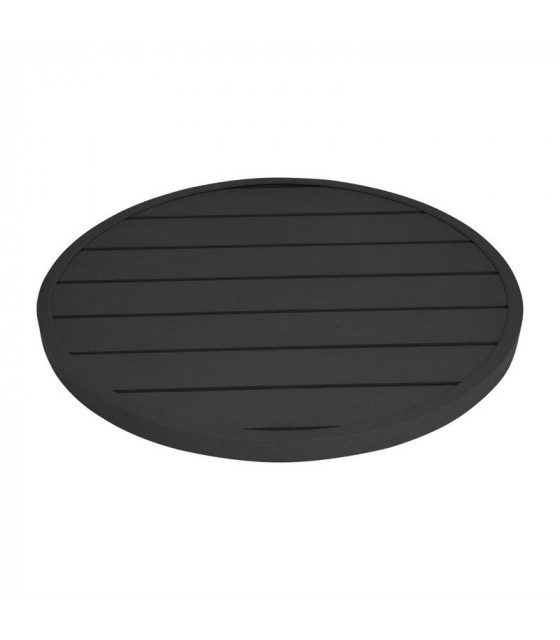 PLATEAU DE TABLE ROND EN ALUMINIUM NOIR Ø580MM dans TABLE EN KIT