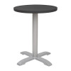 PLATEAU DE TABLE ROND EN ALUMINIUM NOIR Ø580MM dans TABLE EN KIT