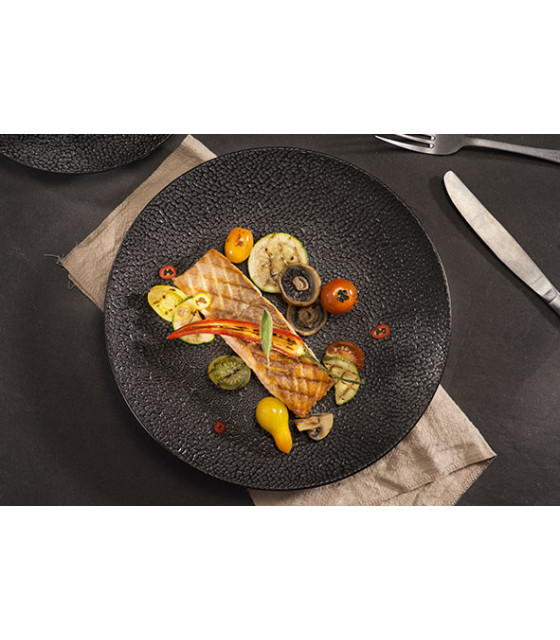 ASSIETTE PLATE CANDY BLACK 27 CM dans VAISSELLE