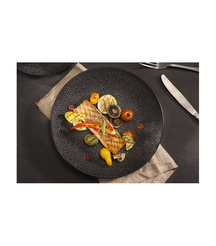 ASSIETTE PLATE CANDY BLACK 27 CM dans VAISSELLE