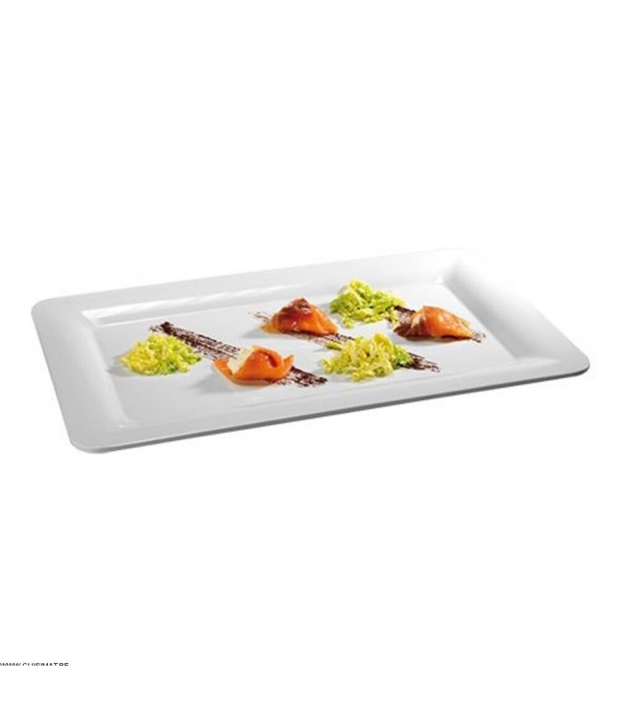 PLATEAU DE SERVICE EN MELAMINE BLANC GN1/1 H2CM CUISIMAT dans MELAMINE