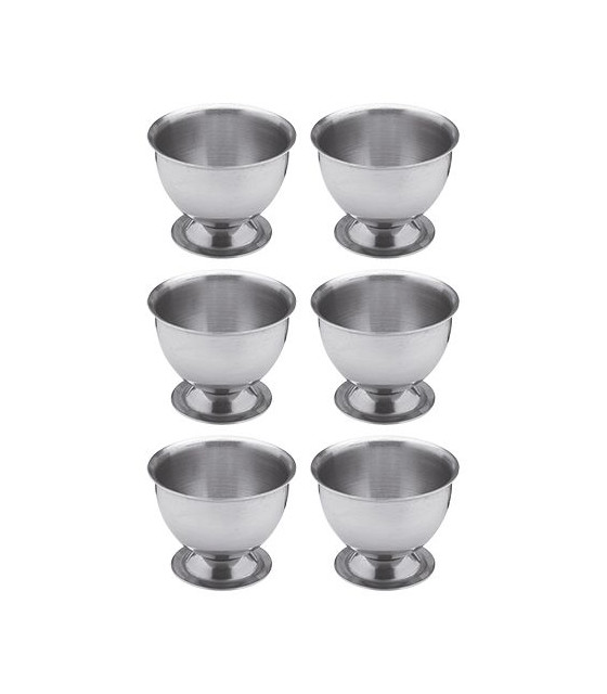 COQUETIER INOX 6 PIECES dans COQUETIER