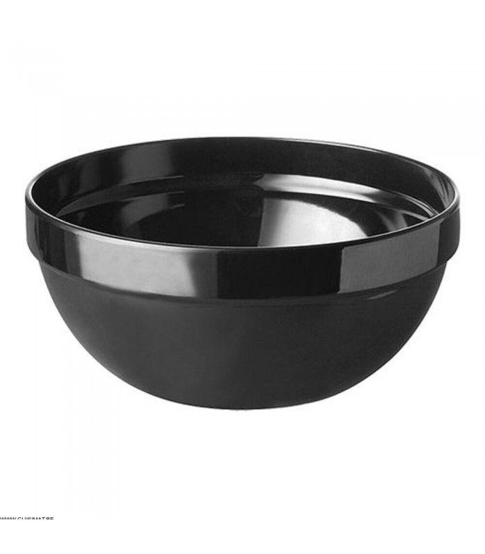 BOL EN MELAMINE NOIR Ø10CM H4.5CM 0.15LT CUISIMAT dans MELAMINE