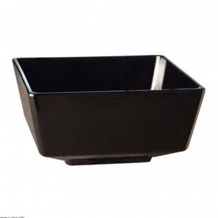 EOL  BOL CARRE NOIR MELAMINE 50CL. 12.5(L)X 12.5(P)CM. APS dans PRESENTATION DE BUFFET