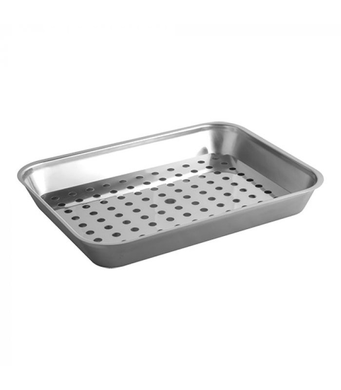 PLAT DE COMPTOIR / BAC A VIANDE INOX + EGOUTTOIR 41*31CM CUISIMAT dans PRESENTATION