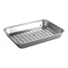 PLAT DE COMPTOIR / BAC A VIANDE INOX + EGOUTTOIR 41*31CM CUISIMAT dans PRESENTATION