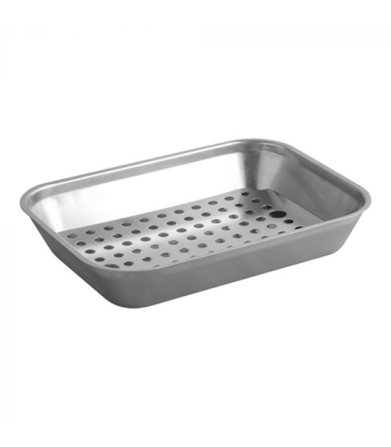 PLAT DE COMPTOIR / BAC A VIANDE INOX + EGOUTTOIR 32*23CM CUISIMAT dans PRESENTATION