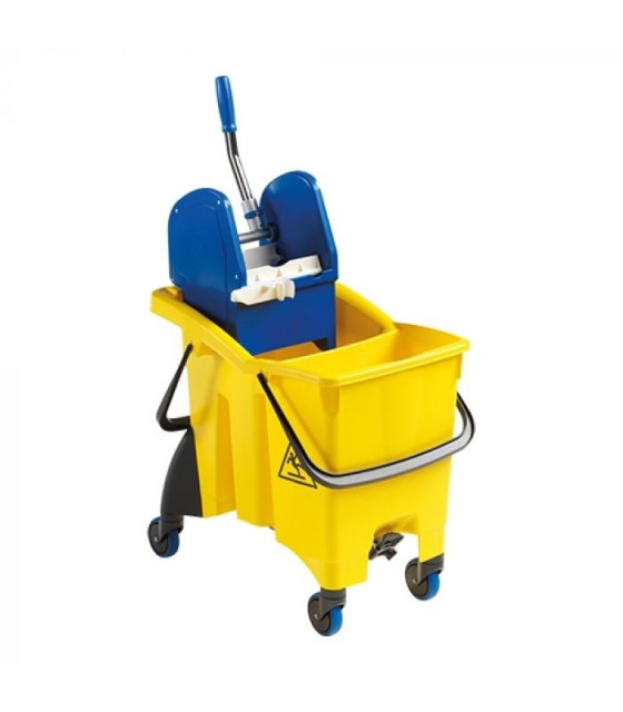 CHARIOT DE NETTOYAGE 2*30LT AVEC PRESSE MOP CUISIMAT dans CHARIOT