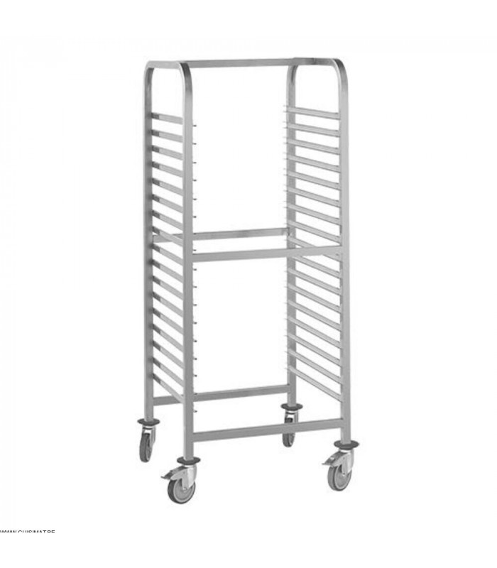 CHARIOT INOX 17 NIVEAUX GN2/1 CUISIMAT dans CHARIOT DE DEBARRASSAGE