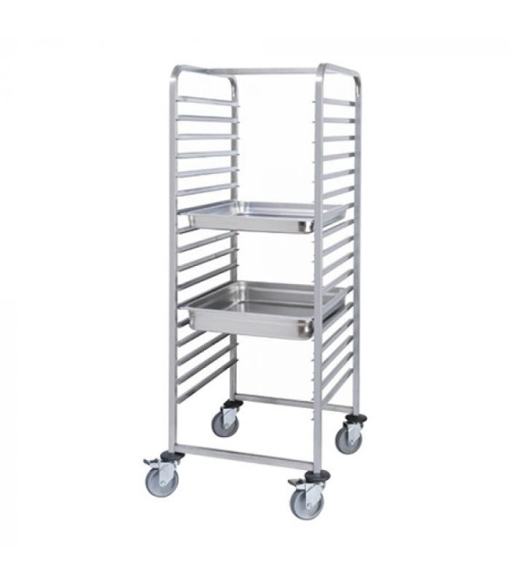 CHARIOT INOX 17 NIVEAUX GN2/1 CUISIMAT dans CHARIOT DE DEBARRASSAGE