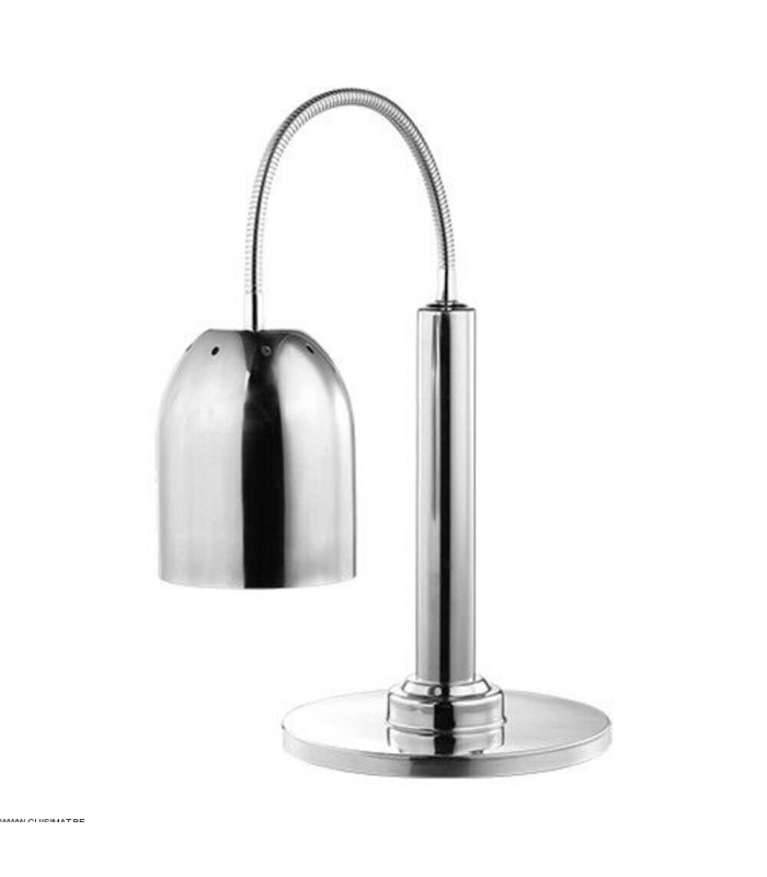 LAMPE CHAUFFANTE CHROME SIMPLE Ø24CM CATERCHEF dans PONT CHAUFFANT