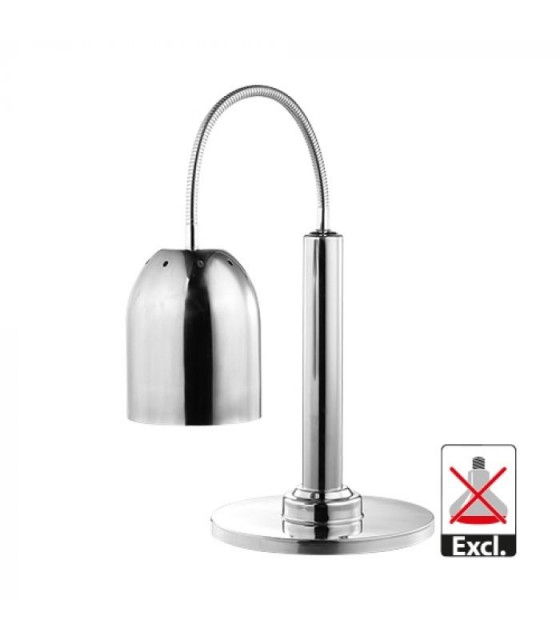 LAMPE CHAUFFANTE CHROME SIMPLE Ø24CM CATERCHEF dans PONT CHAUFFANT