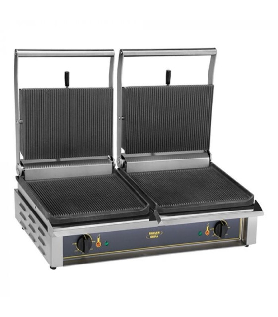 CONTACT GRILL DOUBLE EN FONTE POUR PANINI ROLLER GRILL dans GRILL DE CONTACT