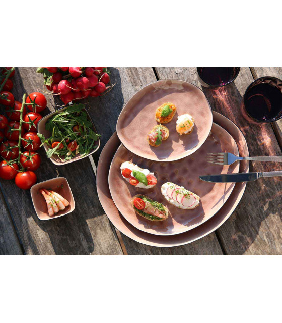 ASSIETTE LAGUNA VIEUX ROSE 27 CM dans VAISSELLE