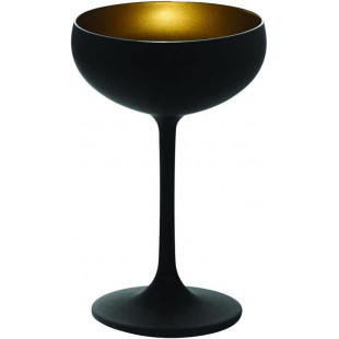 COUPE A CHAMPAGNE STOLZLE NOIR ET OR 23 CL dans VERRES