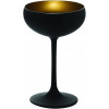 COUPE A CHAMPAGNE STOLZLE NOIR ET OR 23 CL dans VERRES